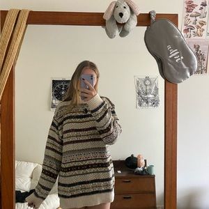 Oversized vintage grandpa sweater